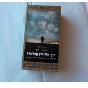Saving Private Ryan VHS Movie Tom Hanks Special Limited Ed 2 Video Cassettes Set